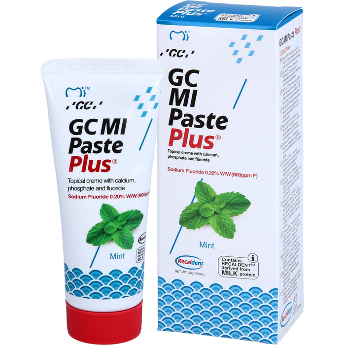 GC MI Paste plus Minze mit Calcium und Phosphat, 40 g Pâte