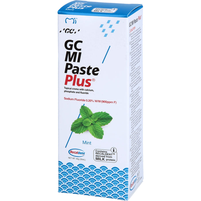 GC MI Paste plus Minze mit Calcium und Phosphat, 40 g Pâte