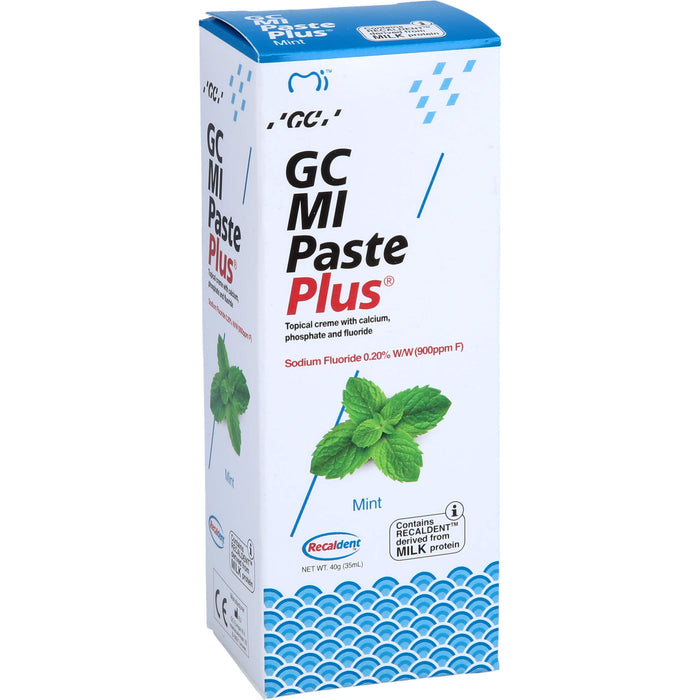 GC MI Paste plus Minze mit Calcium und Phosphat, 40 g Pâte