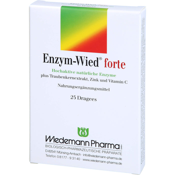 Enzym-Wied forte Dragees, 25 pc Tablettes