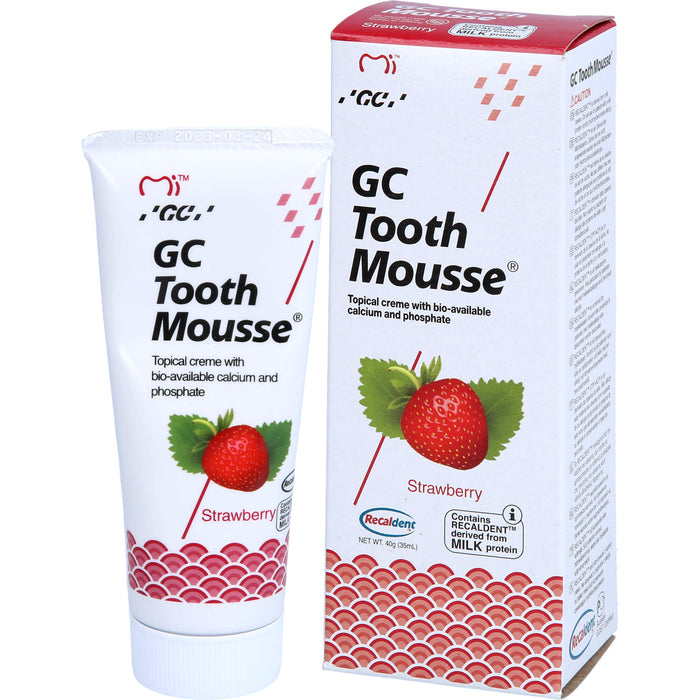 GC Tooth Mousse Erdbeere Creme, 40 g Toothpaste