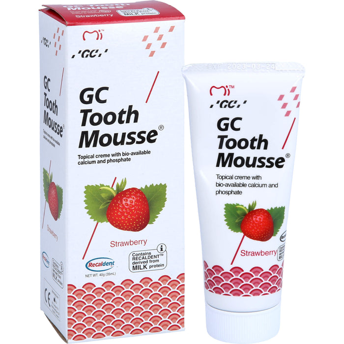 GC Tooth Mousse Erdbeere Creme, 40.0 g Zahncreme
