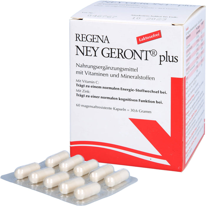 Regena Ney Geront plus Kapseln zur Verbesserung des Energiehaushalts, 60 pcs. Capsules