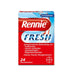 Rennie Fresh zuckerfrei Kautabletten bei Sodbrennen, 24 St. Tabletten
