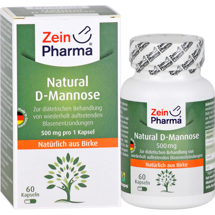 ZeinPharma Natural D-Mannose Kapseln, 60 pcs. Capsules