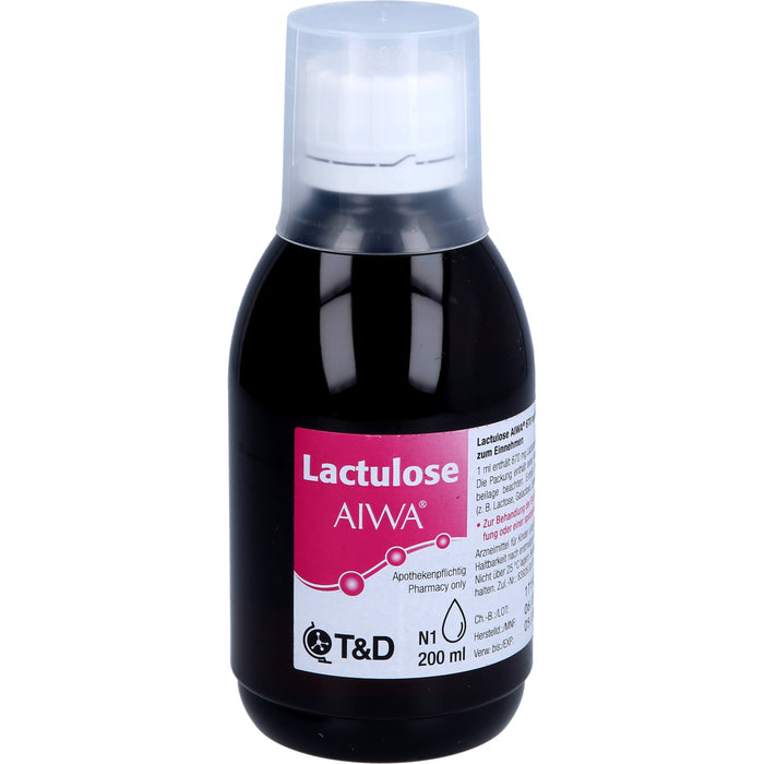 Lactulose AIWA 670 mg / ml Lösung bei Verstopfung, 200 ml Solution
