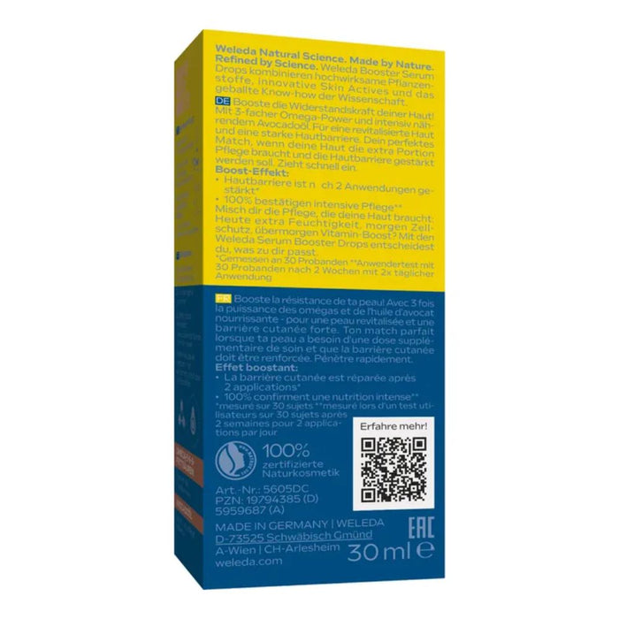 WELEDA Extra Rich Omega Serum Drops starke Hautbarriere und intensive Pflege, 30 ml Solution