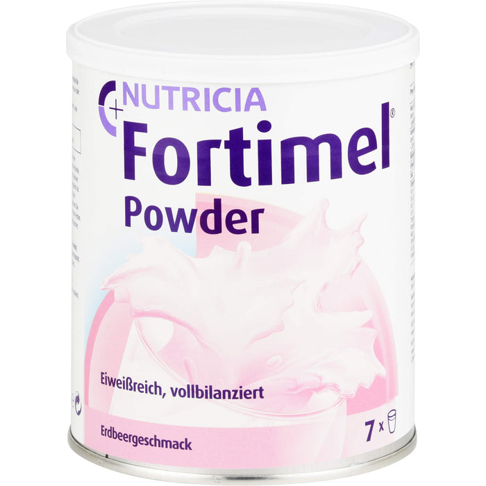 NUTRICIA Fortimel Pulver eiweißreich, vollbalanziert mit Erdbeergeschmack, 335 g Pulver