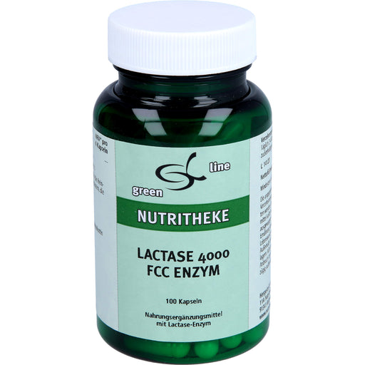 Green Line Nutritheke Lactase 4000 FCC Enzym Kapseln, 100 St. Kapseln