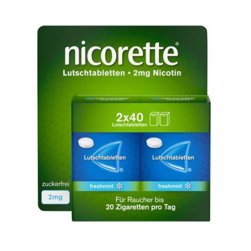 nicorette freshmint 2 mg Lutschtabletten, 80 St. Tabletten