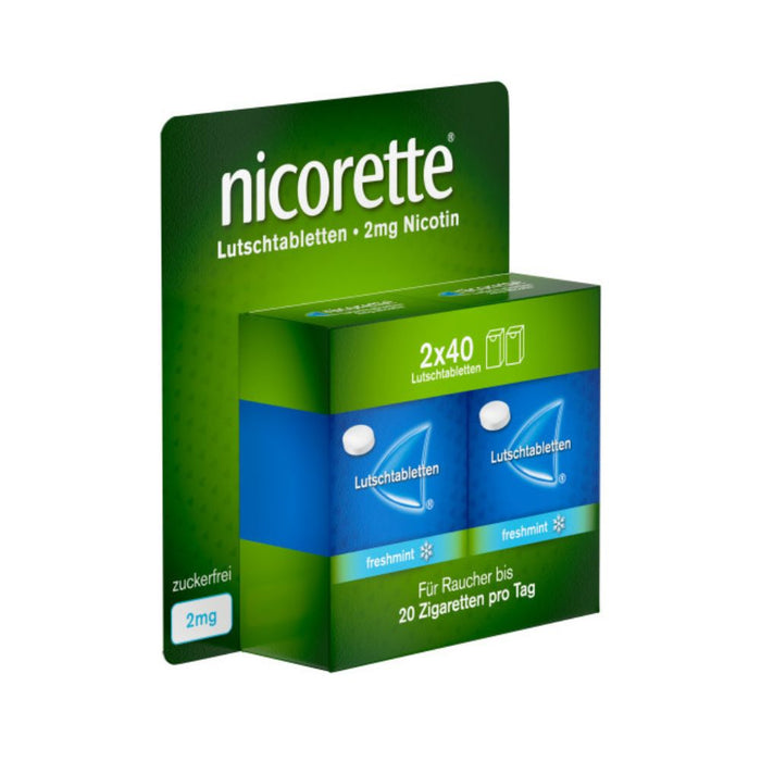nicorette freshmint 2 mg Lutschtabletten, 80 pc Tablettes