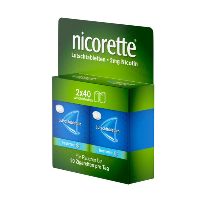 nicorette freshmint 2 mg Lutschtabletten, 80 pc Tablettes