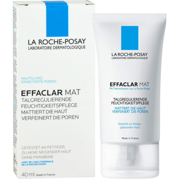 La Roche-Posay Effaclar Mat+ talgregulierende Feuchtigkeitspflege Creme, 40 ml Creme