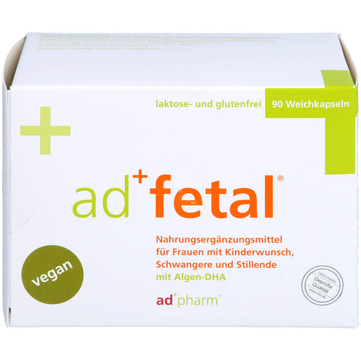 Adfetal Weichkapseln für Frauen mit Kinderwunsch, Schwangere und Stillende, 90 St. Kapseln