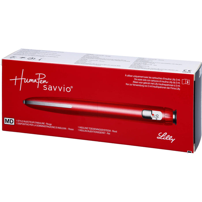 HumaPen Savvio Rot Insulin-Injektionsgerät, 1 pc Dispositif