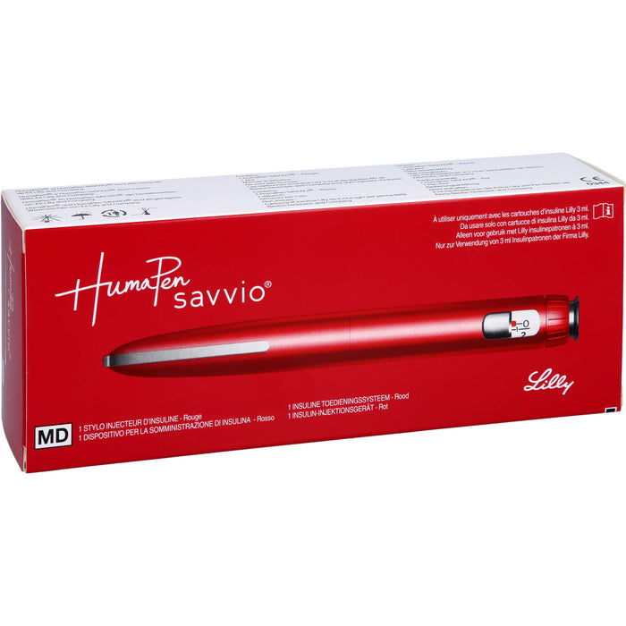 HumaPen Savvio Rot Insulin-Injektionsgerät, 1 pc Dispositif
