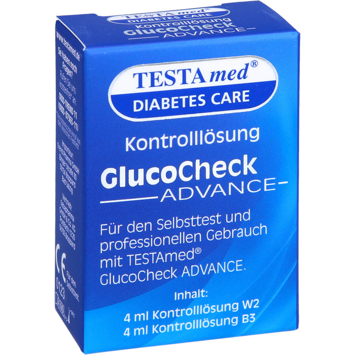 TESTAmed GlucoCheck Advance Kontrolllösung, 4 ml Lösung