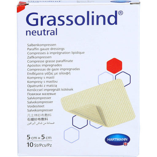 GRASSOLIND Salbenkompressen 5x5cm steril, 10 St KOM