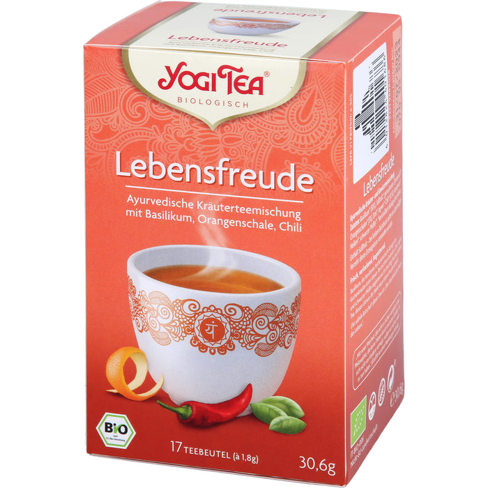 YOGI TEA Lebensfreude ayurvedische Kräuterteemischung, 17 St. Filterbeutel