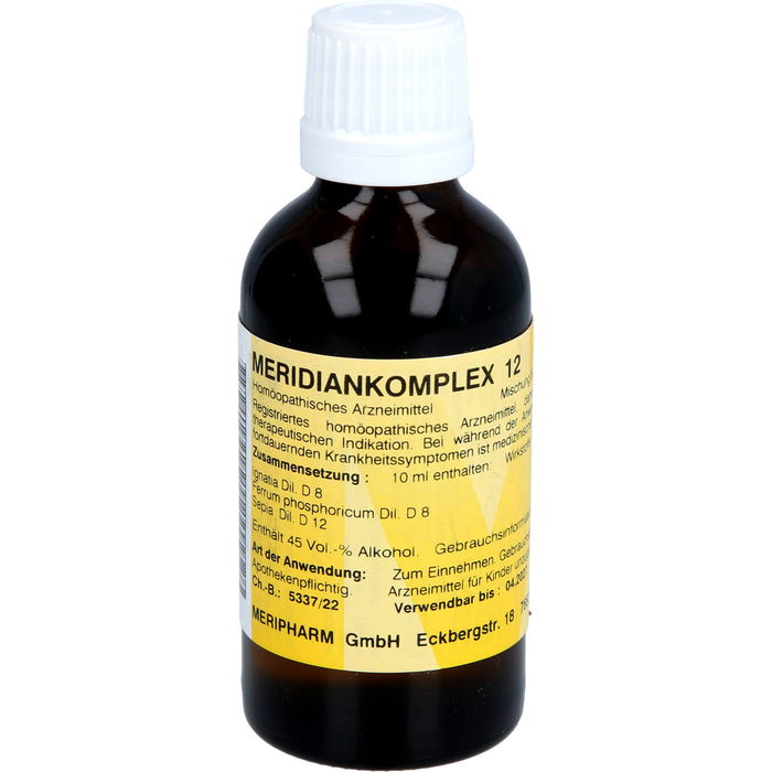 Meridiankomplex 12 Tropfen, 50 ml MIS