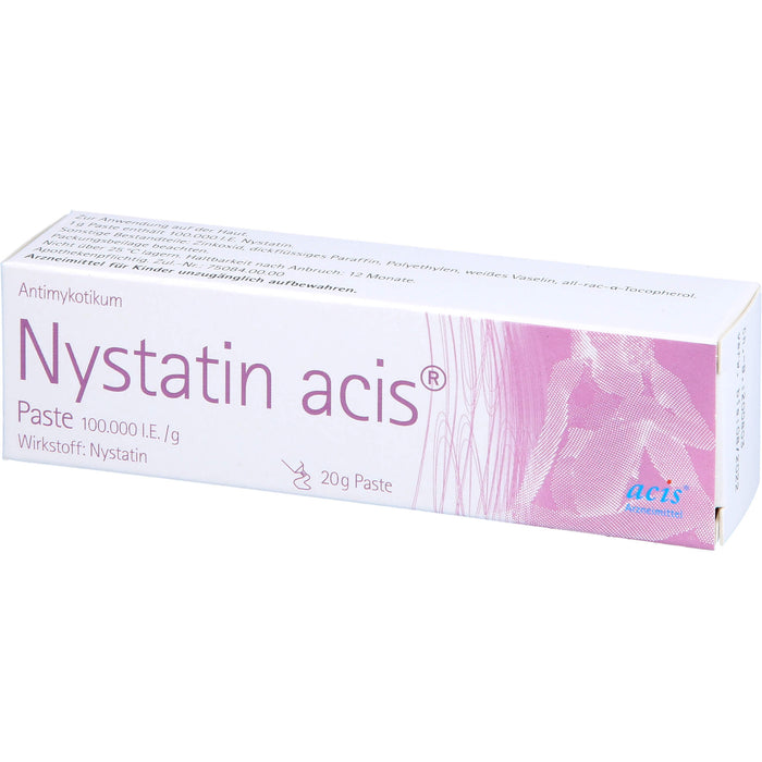 Nystatin acis Paste bei Hautinfektionen mit Hefepilzen, 20 g Cream