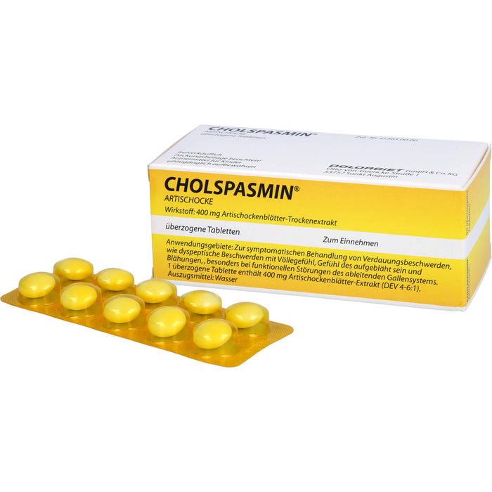 CHOLSPASMIN Artischocke, 50 pc Tablettes