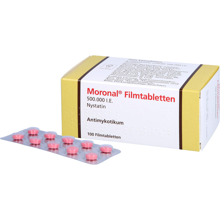 Moronal Filmtabletten 500.000 I.E. bei Pilzinfektionen, 100 pcs. Tablets
