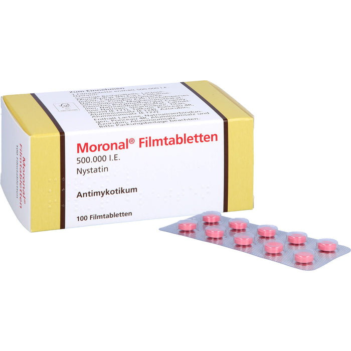 Moronal Filmtabletten 500.000 I.E. bei Pilzinfektionen, 100 pcs. Tablets