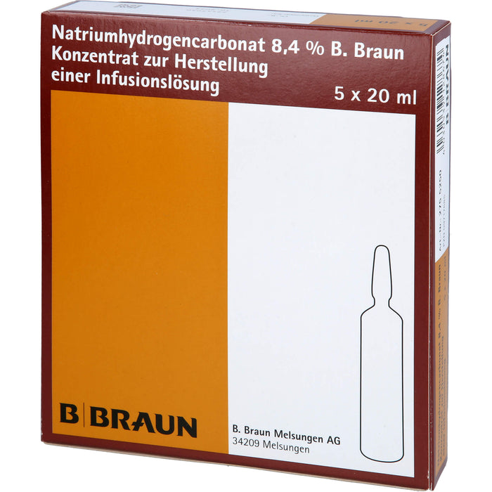 B.Braun Natriumhydrogencarbonat 8,4% Konzentrat, 5 St. Ampullen