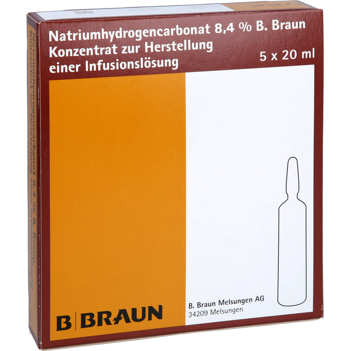 B.Braun Natriumhydrogencarbonat 8,4% Konzentrat, 5 pc Ampoules