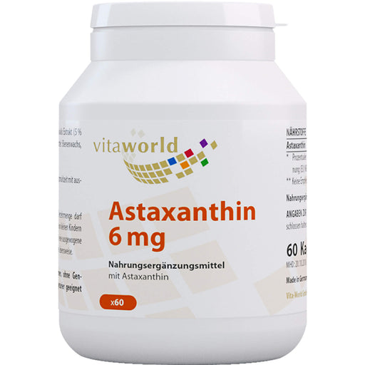Vitaworld Astaxanthin 6 mg Kapseln, 60 St. Kapseln