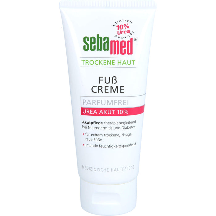 sebamed Trockene Haut Parfumfrei Fußcreme Urea 10%, 100 ml Cream