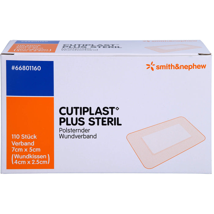 CUTIPLAST Plus steril 5 x 7 cm polsternder Wundverband, 110 pcs. Wound dressings