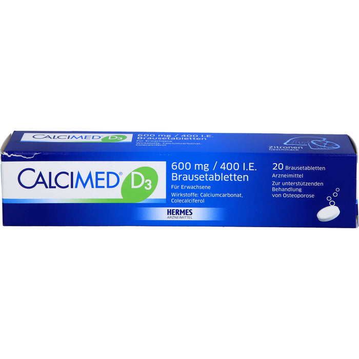 Calcimed D3 600 mg / 400 I.E. Brausetabletten, 20 St BTA