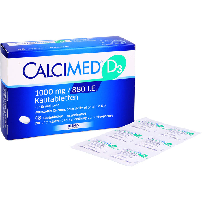 CALCIMED D3 1000 mg / 880 I.E. Kautabletten, 48 St. Tabletten