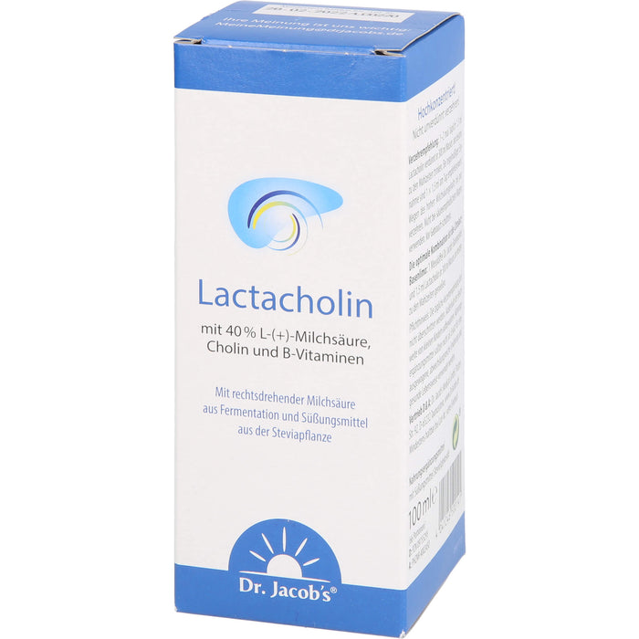 Dr. Jacob's LactaCholin Lösung mit Milchsäure, B-Vitaminen und Cholin, 100 ml Solution
