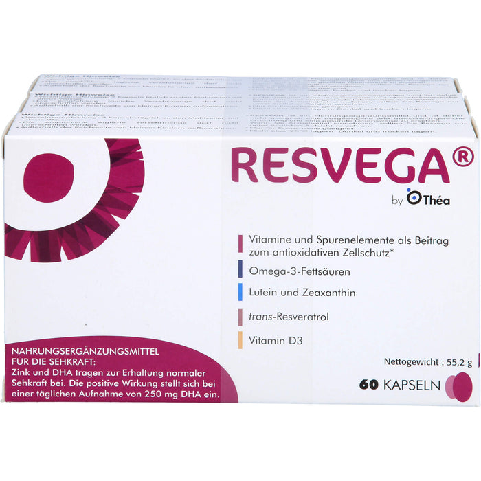 Resvega Kapseln zur Erhaltung normaler Sehkraft, 180 St. Kapseln