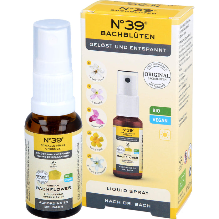 Original Bachblüten No. 39 Für alle Fälle Liquid Spray für Ruhe und Gelassenheit, 20 ml Solution