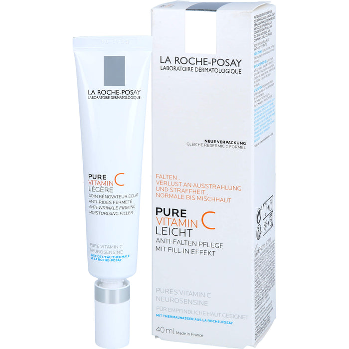 La Roche-Posay Pure Vitamin C Leicht Anti-Falten-Pflege für normale bis Mischhaut, 40 ml Cream
