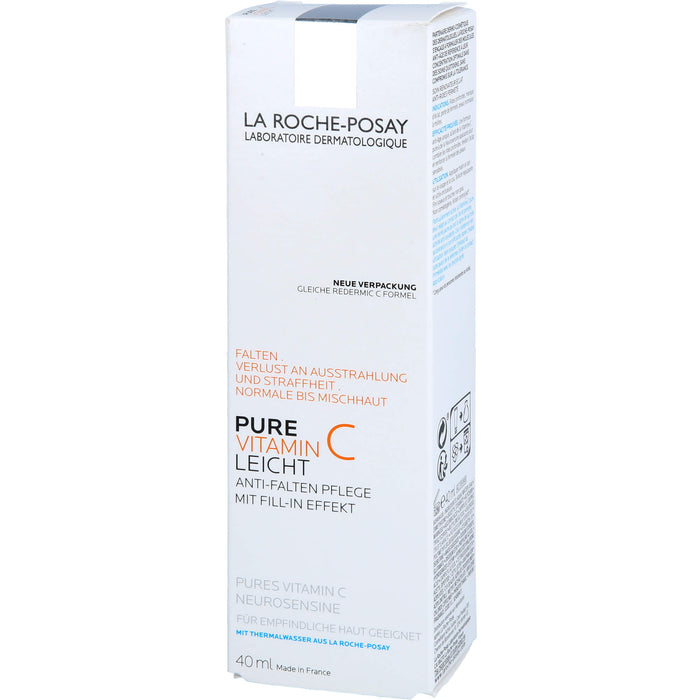 La Roche-Posay Pure Vitamin C Leicht Anti-Falten-Pflege für normale bis Mischhaut, 40 ml Cream