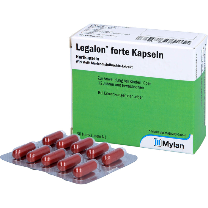 Legalon forte Emra Hartkapseln bei Erkrankungen der Leber, 30 pcs. Capsules