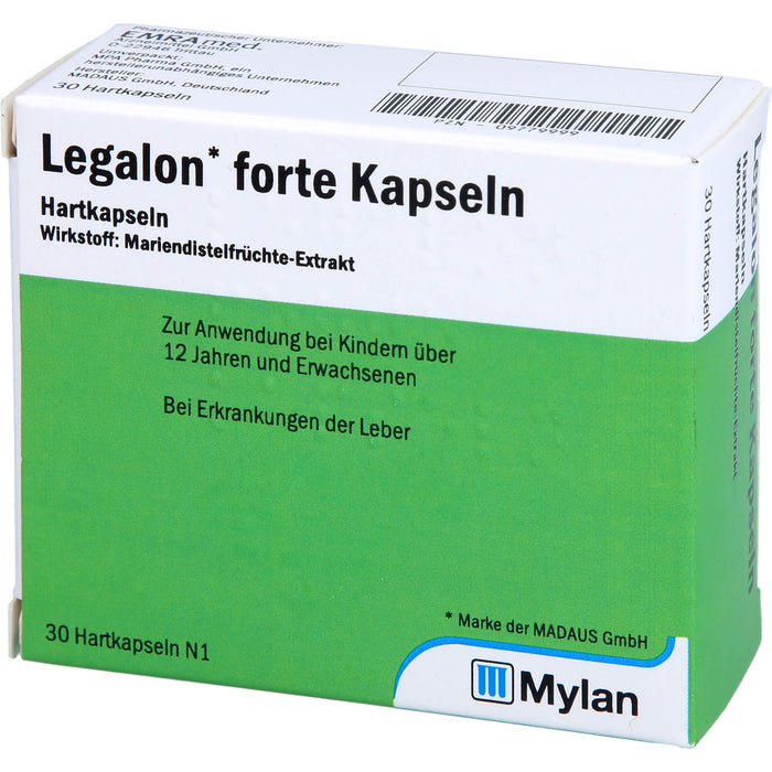 Legalon forte Emra Hartkapseln bei Erkrankungen der Leber, 30 pc Capsules