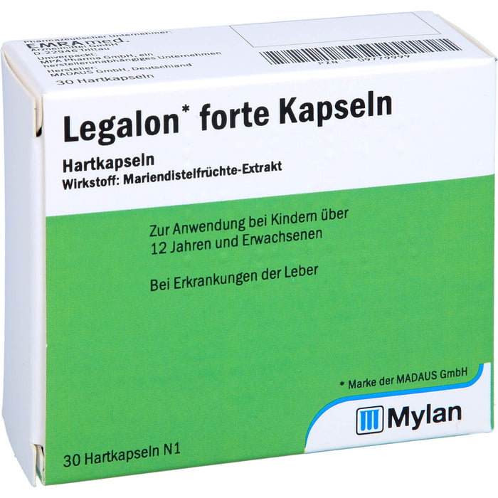 Legalon forte Emra Hartkapseln bei Erkrankungen der Leber, 30 St. Kapseln