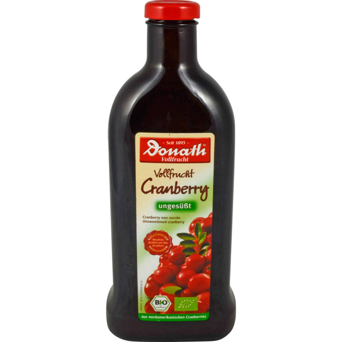 Donath Vollfrucht Cranberry Saft ungesüßt, 500 ml Solution