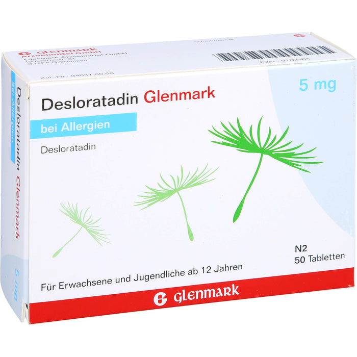 Glenmark Desloratadin 5 mg Tabletten, 50 St. Tabletten