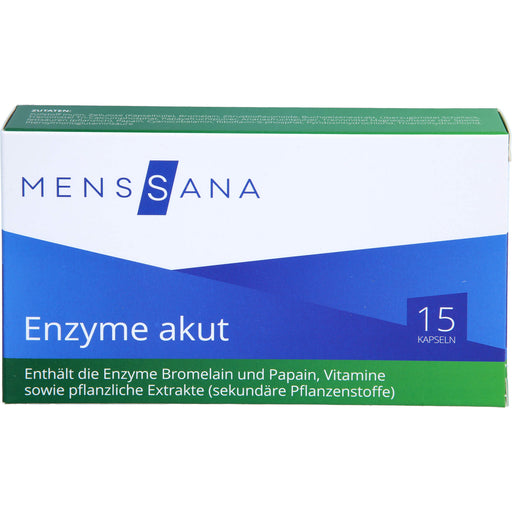 MensSana Enzyme akut Kapseln, 15 St. Kapseln