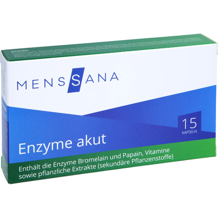 MensSana Enzyme akut Kapseln, 15 pc Capsules