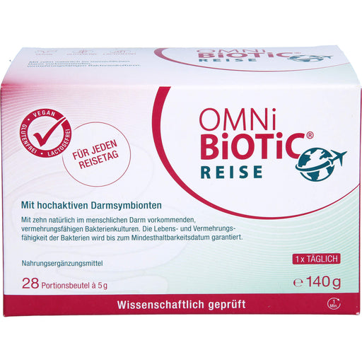 OMNi-BiOTiC Reise mit aktiven und vermehrungsfähigen Darmsymbionten für Reisen, 28 St. Beutel