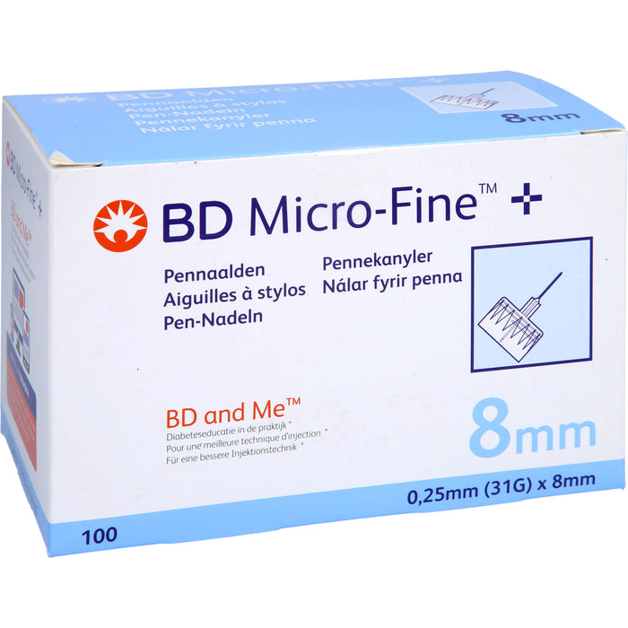 BD Micro Fine+ Pen Nadeln 0,25 x 8 mm, 100 pc 