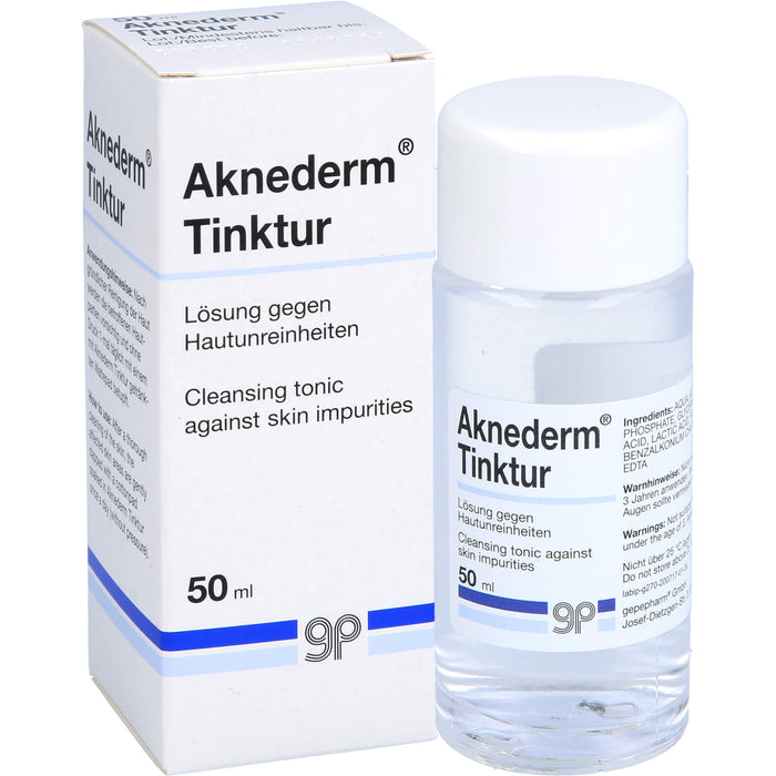 Aknederm Tinktur gegen Hautunreinheiten, 50 ml Solution